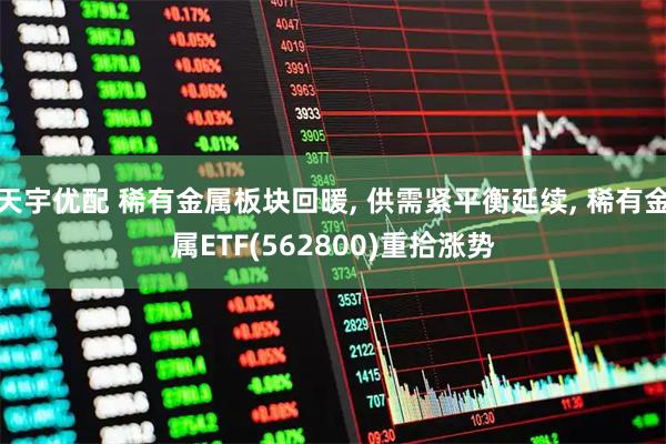 天宇优配 稀有金属板块回暖, 供需紧平衡延续, 稀有金属ETF(562800)重拾涨势